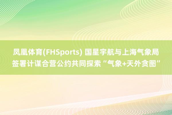 凤凰体育(FHSports) 国星宇航与上海气象局签署计谋合营公约共同探索“气象+天外贪图”