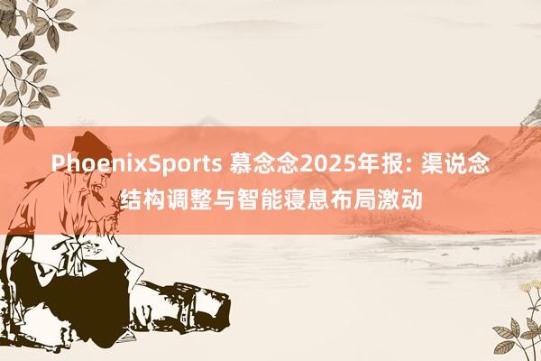 PhoenixSports 慕念念2025年报: 渠说念结构调整与智能寝息布局激动