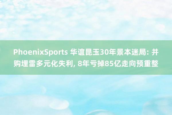 PhoenixSports 华谊昆玉30年景本迷局: 并购埋雷多元化失利， 8年亏掉85亿走向预重整