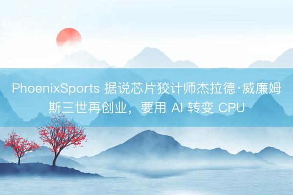 PhoenixSports 据说芯片狡计师杰拉德·威廉姆斯三世再创业，要用 AI 转变 CPU